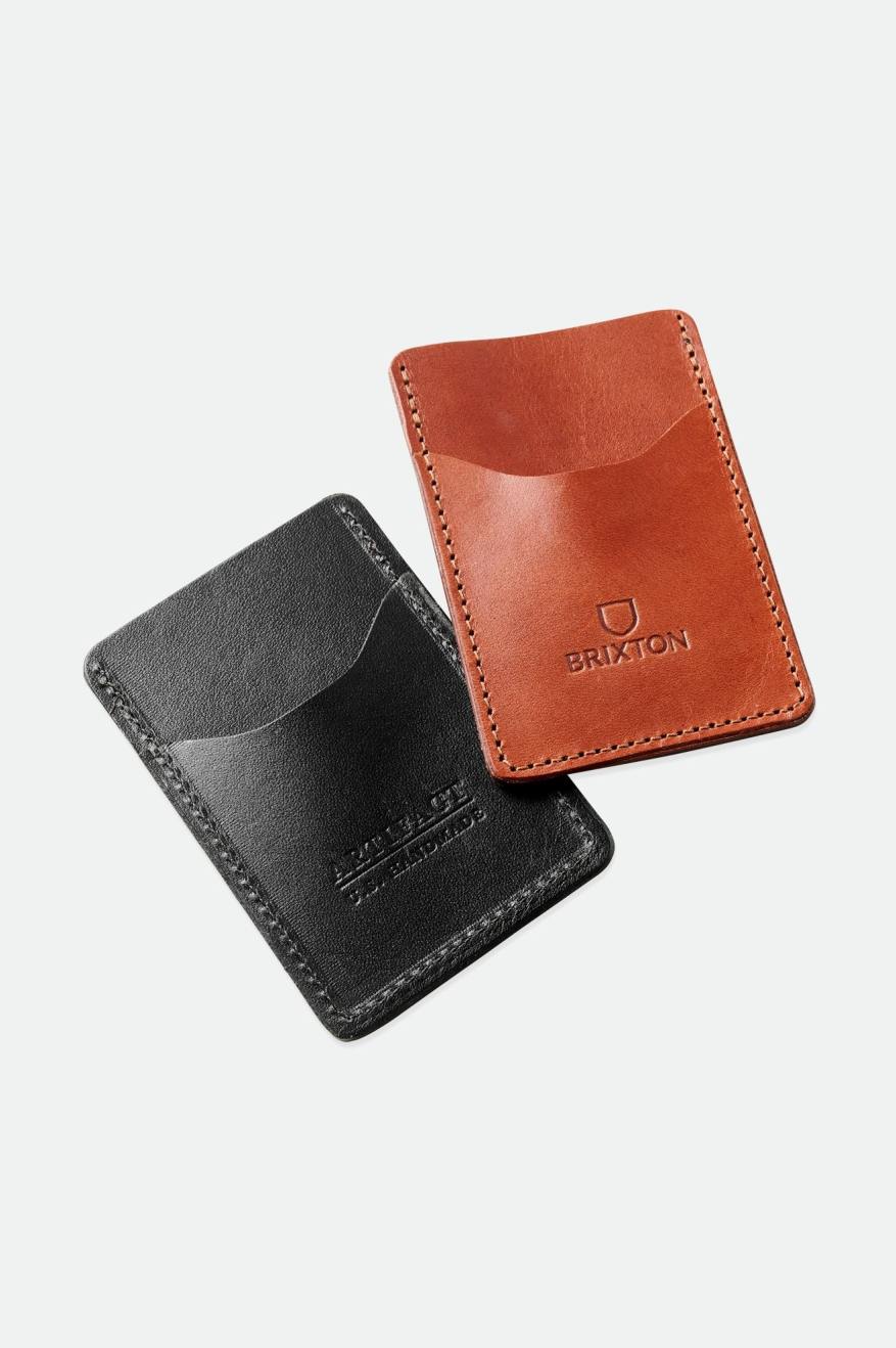 Accesorios Brixton Artifact Cuero Card Holder Wallet Unisex Negras | 63IBTYHUL