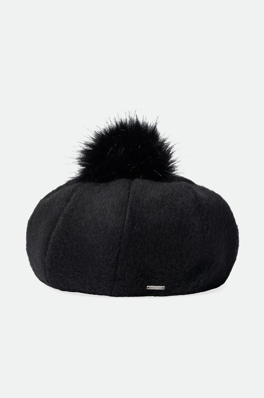 Boinas Brixton Natalie Oversized Pom Mujer Negras | 74ELQNJSF