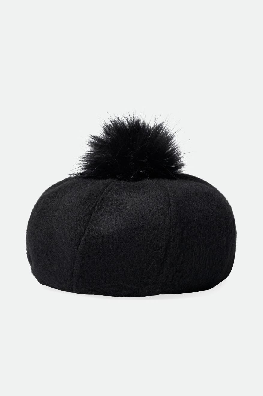 Boinas Brixton Natalie Oversized Pom Mujer Negras | 74ELQNJSF