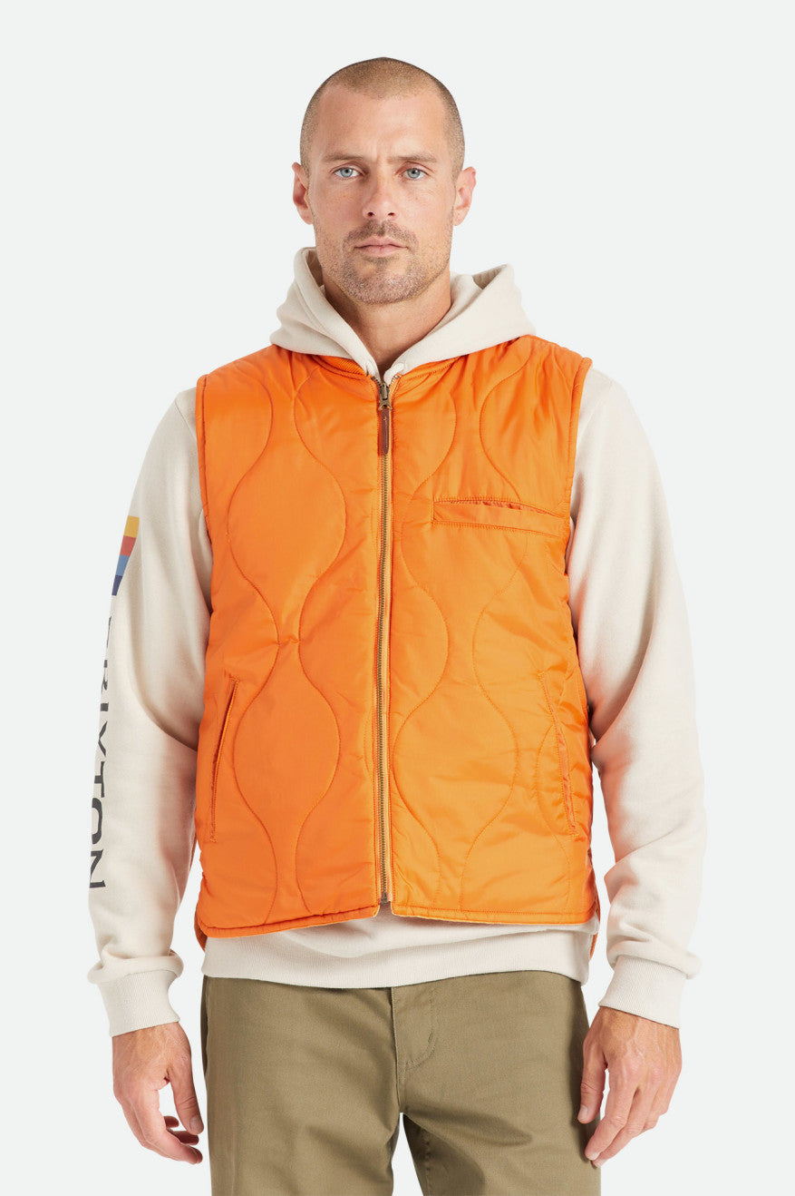 Chaquetas Brixton Abraham Reversible Vest Hombre Naranjas | 04IMTURHS