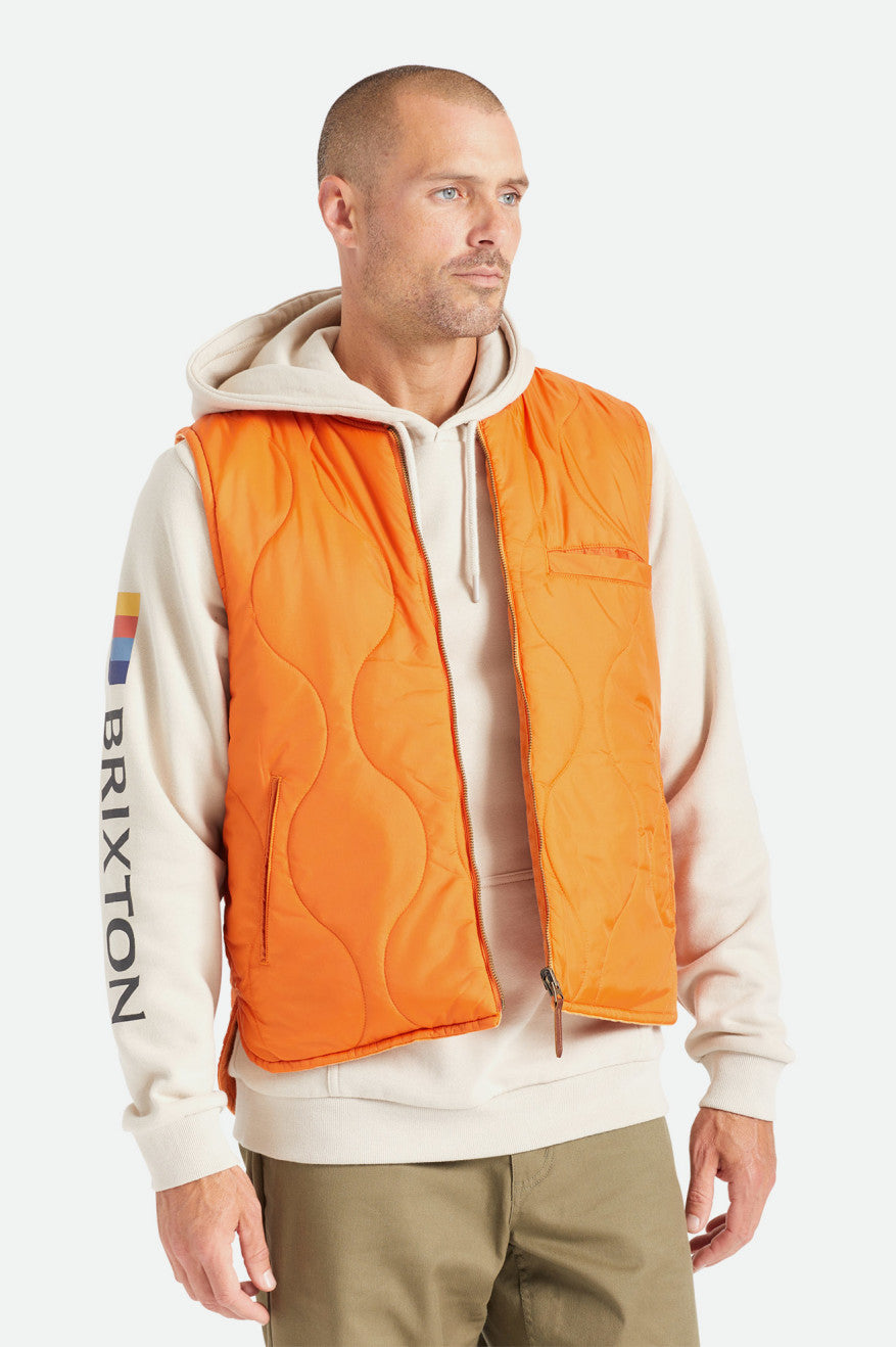 Chaquetas Brixton Abraham Reversible Vest Hombre Naranjas | 04IMTURHS