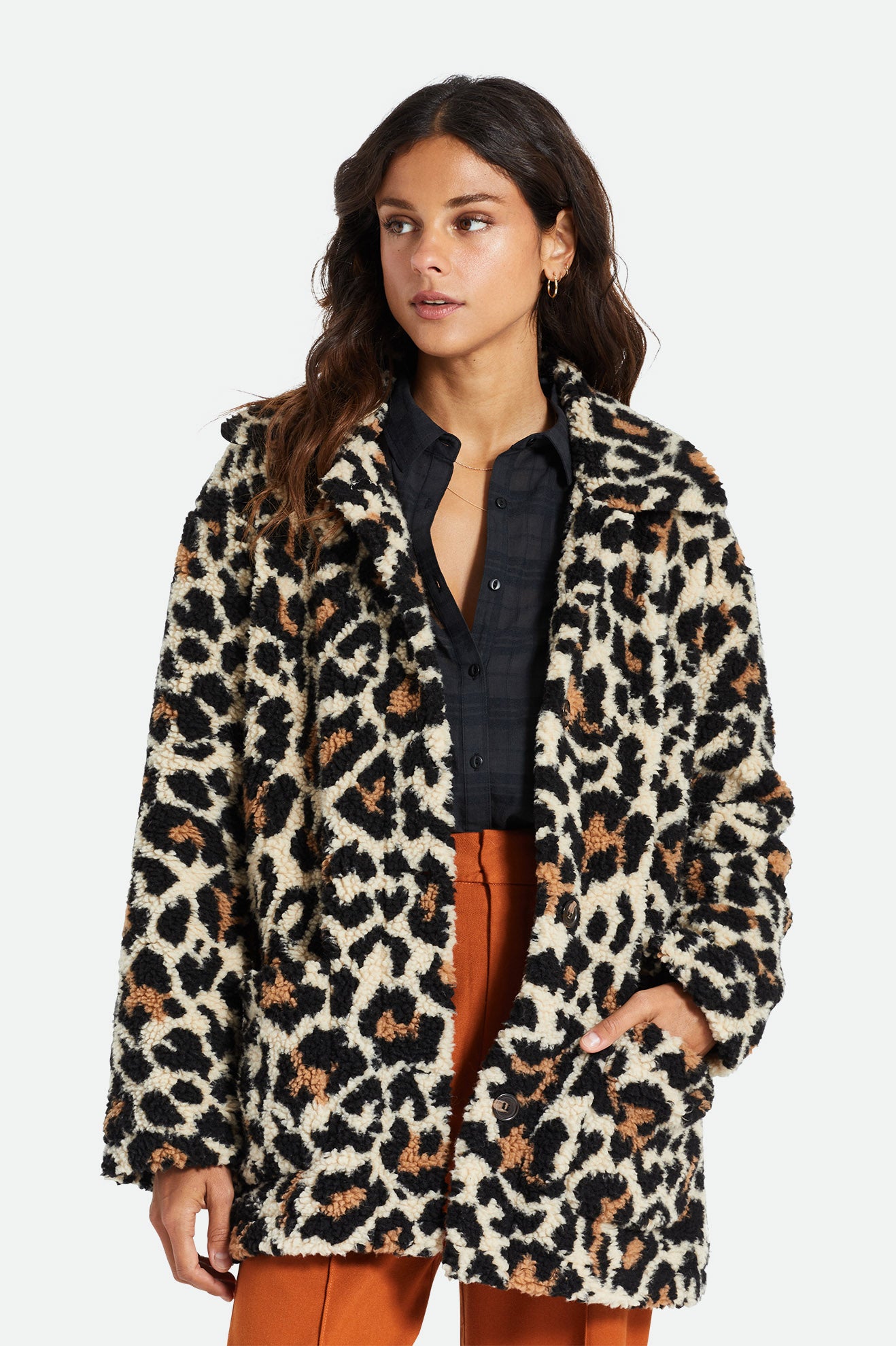 Chaquetas Brixton Bern Mujer Leopardo | 06NCDOLIJ