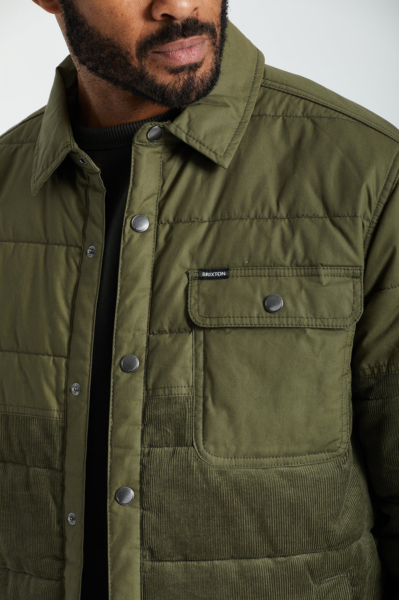 Chaquetas Brixton Cass Hombre Verde Oliva | 24NDMSWEG