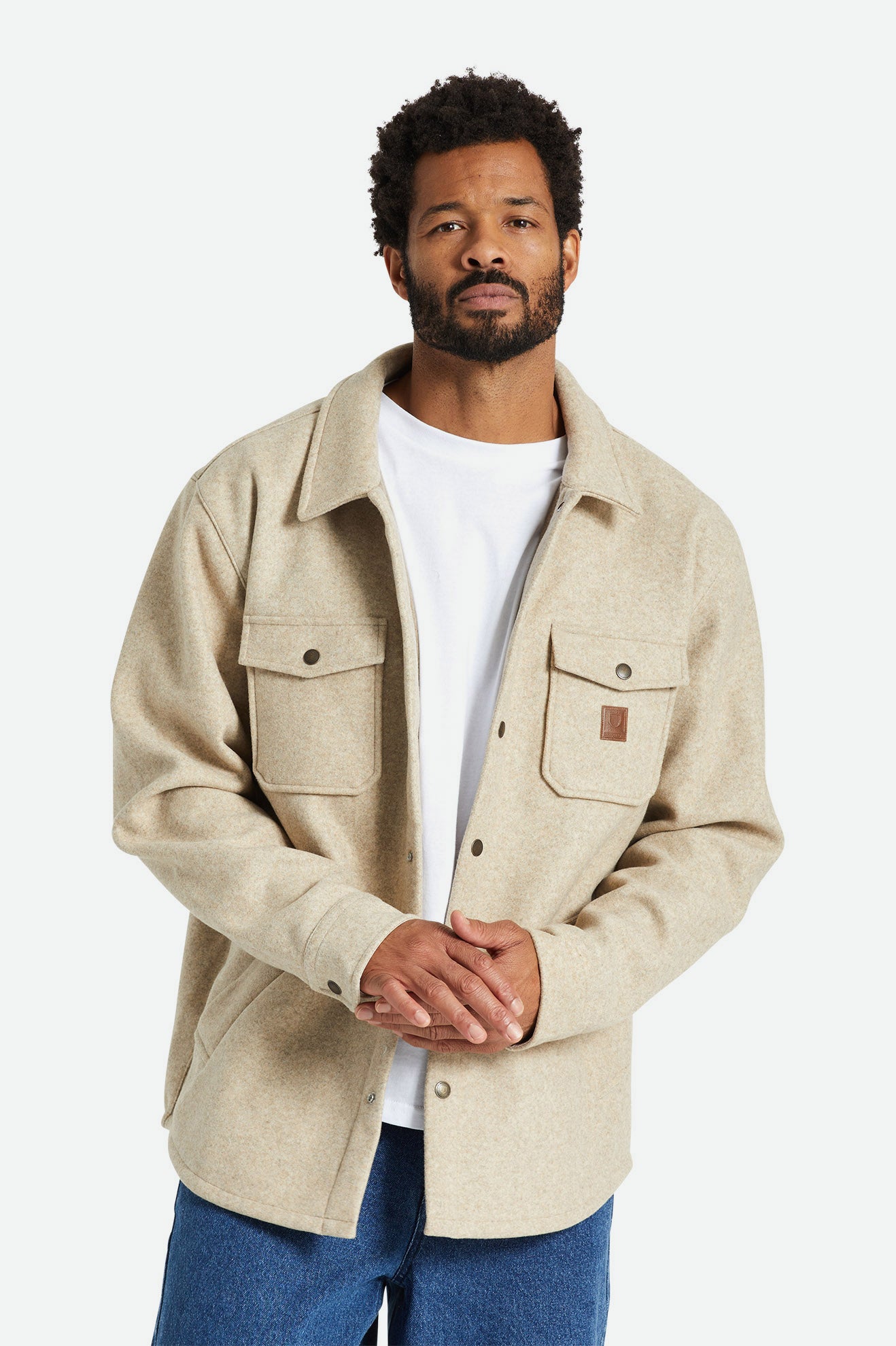 Chaquetas Brixton Durham Reserve Hombre Beige | 17CUZYTIO