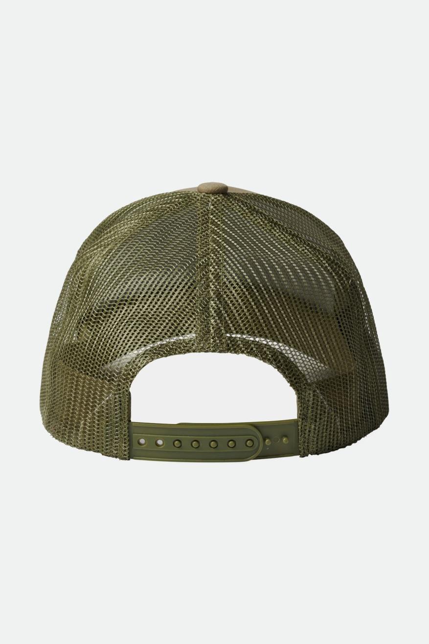 Gorras Brixton Alpha Block NetPlus C MP Mesh Cap Hombre Verde Oliva | 29CYOAMFB