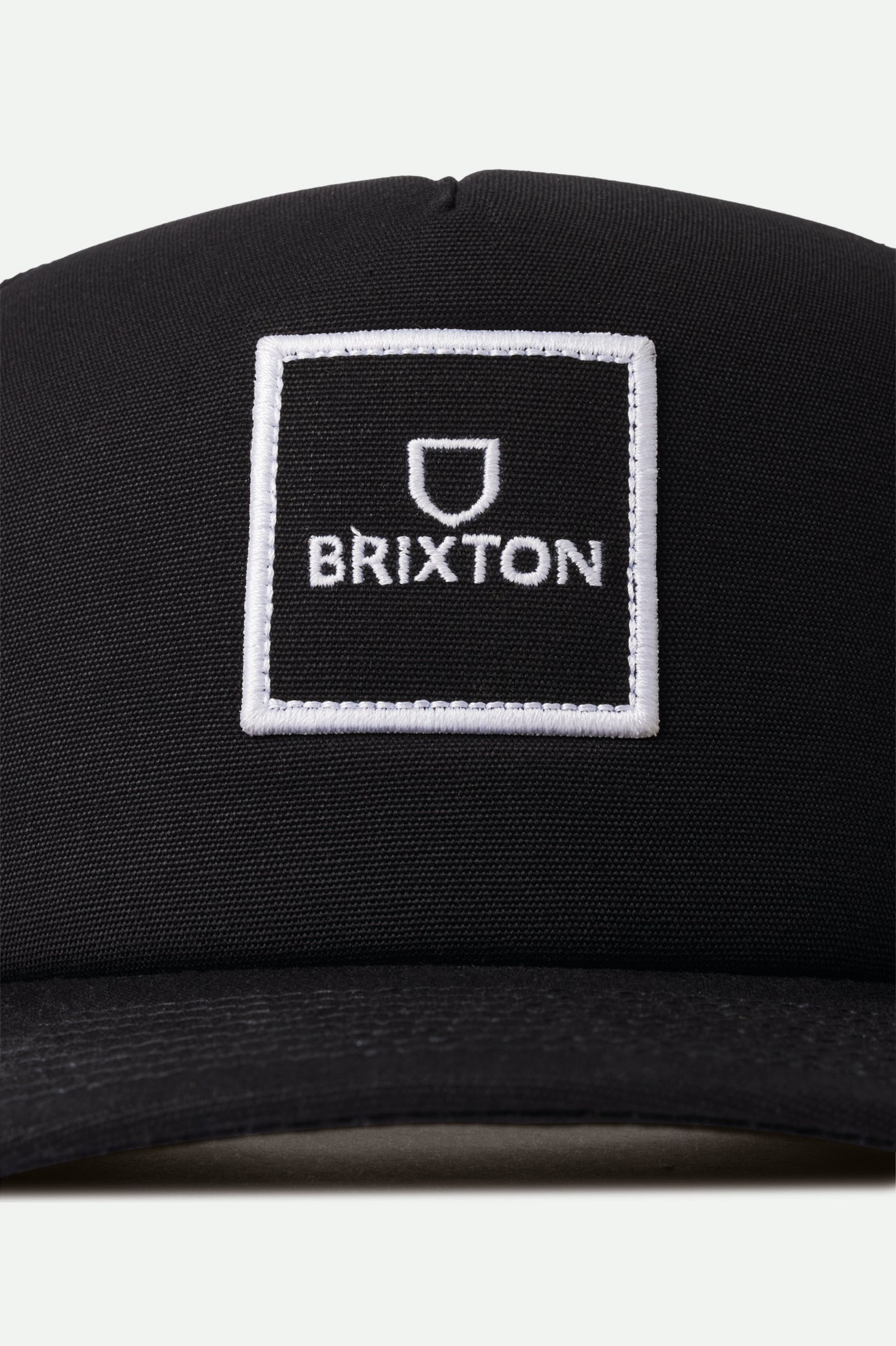 Gorras Brixton Alpha Block NetPlus MP Trucker Hat Hombre Negras | 53JRFWVEX