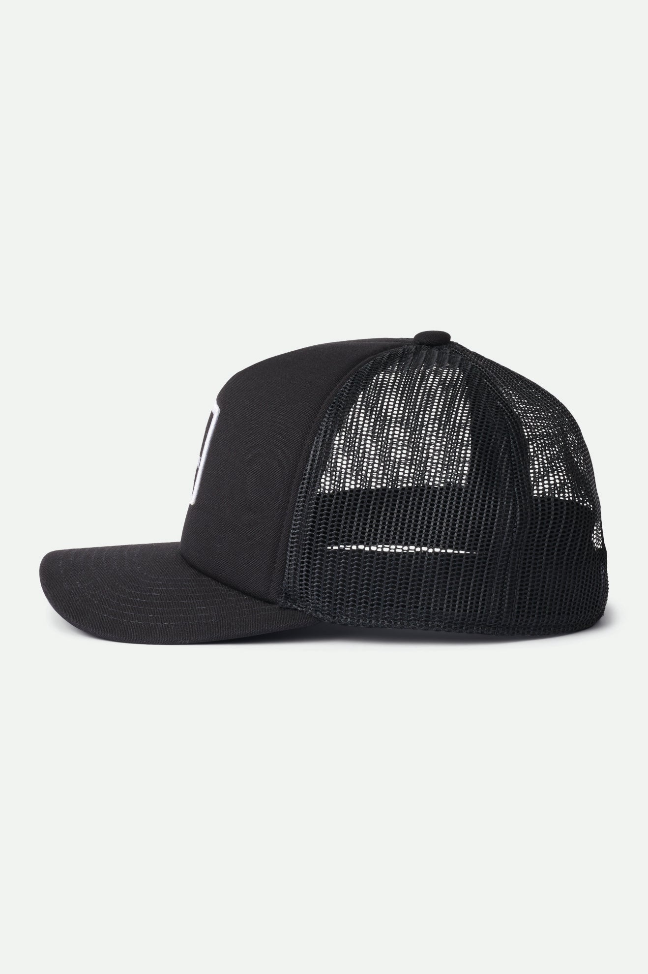 Gorras Brixton Alpha Block NetPlus MP Trucker Hat Hombre Negras | 53JRFWVEX