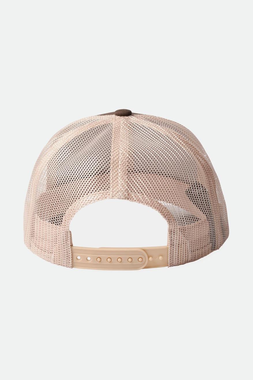 Gorras Brixton Crest NetPlus MP Mesh Cap Hombre Marrones | 63QEDBTSH