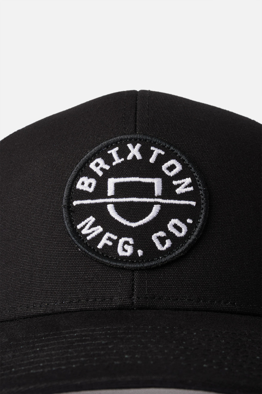 Gorras Brixton Crest NetPlus MP Trucker Hat Hombre Negras | 48PYASKJE