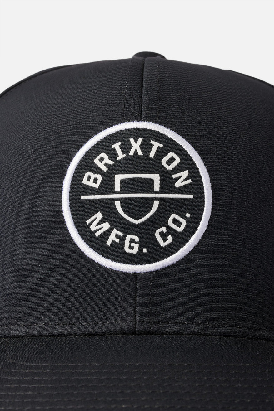 Gorras Brixton Crest Netplus MP Hombre Negras | 82PLHKBVT