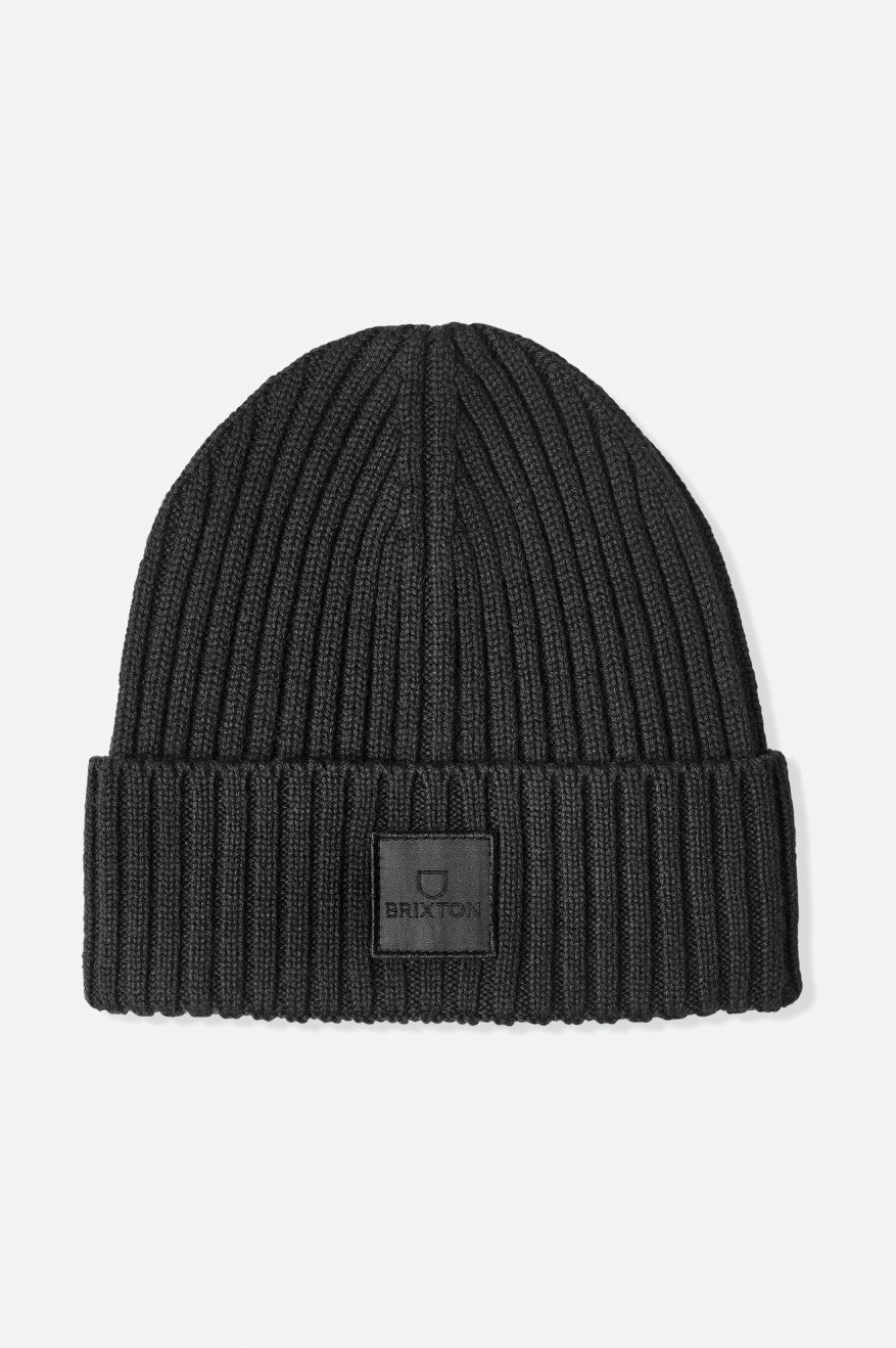 Gorros Brixton Alpha Square Merino Lana Hombre Negras | 59OZDASRP