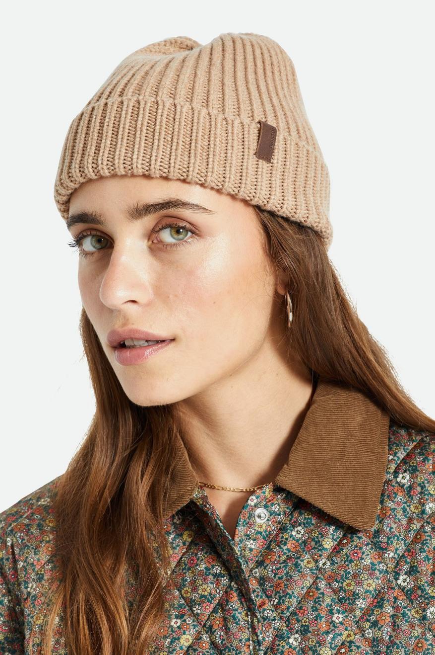 Gorros Brixton Heist Reserve Cashmere Mujer Beige | 70TDKYZLX