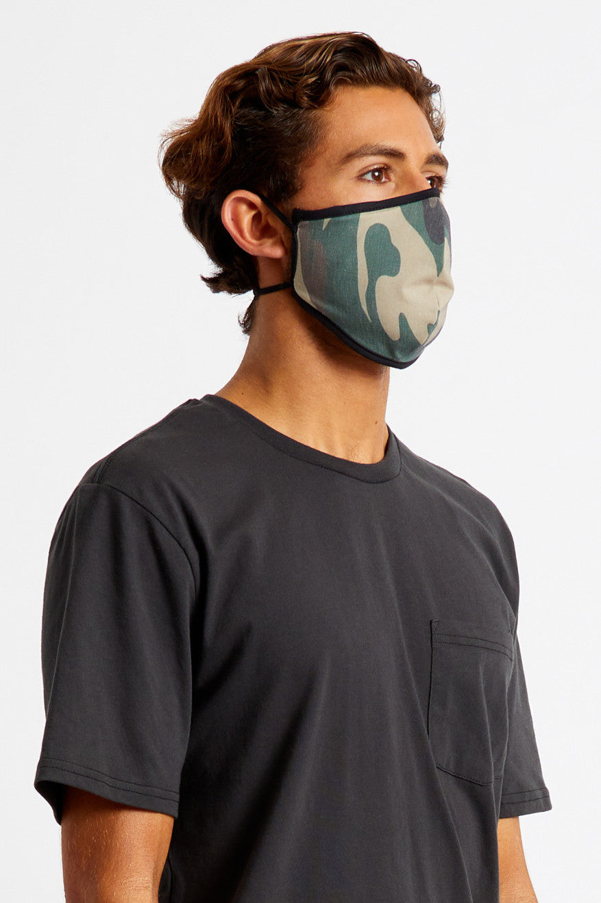 Mascarilla Brixton Antimicrobial 4-Way Stretch Unisex Camuflaje | 03DNXMBGT