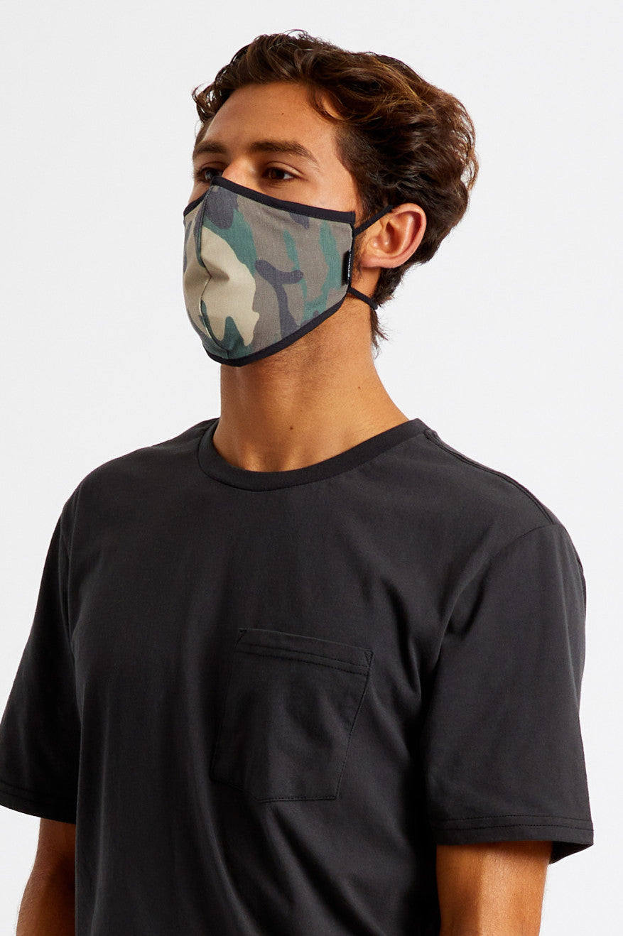 Mascarilla Brixton Antimicrobial 4-Way Stretch Unisex Camuflaje | 03DNXMBGT