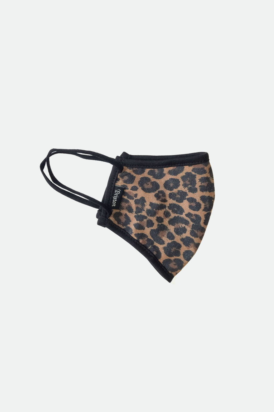 Mascarilla Brixton Antimicrobial 4-Way Stretch Unisex Leopardo | 06RKWHFBV