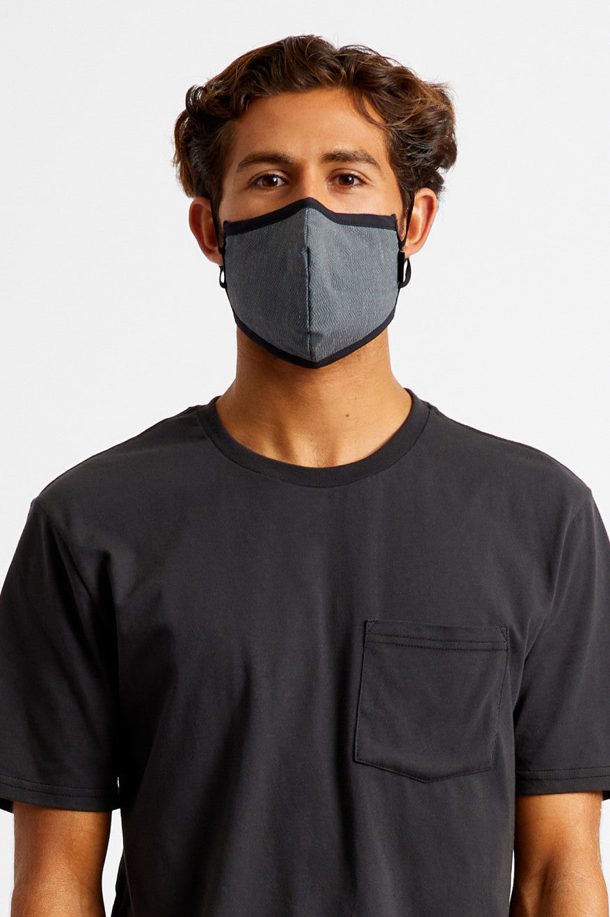 Mascarilla Brixton Antimicrobial 4-Way Stretch Unisex Negras | 12SPZAUWR