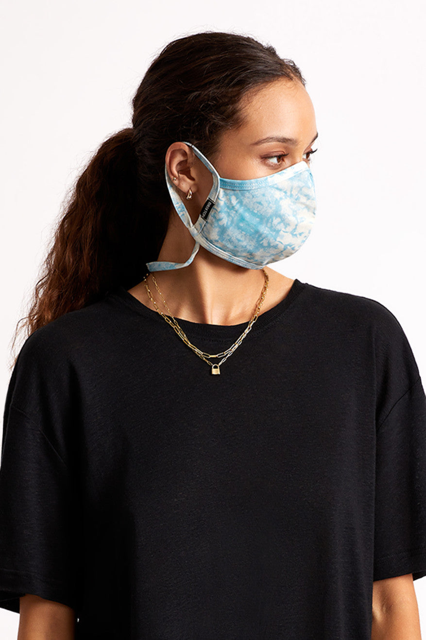 Mascarilla Brixton Everything Unisex Azules Naranjas Azules | 26QNLOKFJ