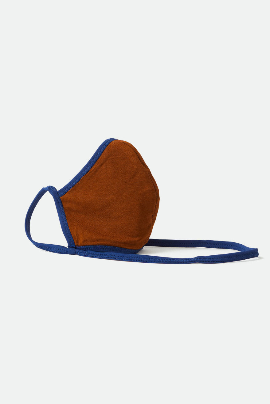 Mascarilla Brixton Everything Unisex Azul Marino Marrones | 76TJOFRHM