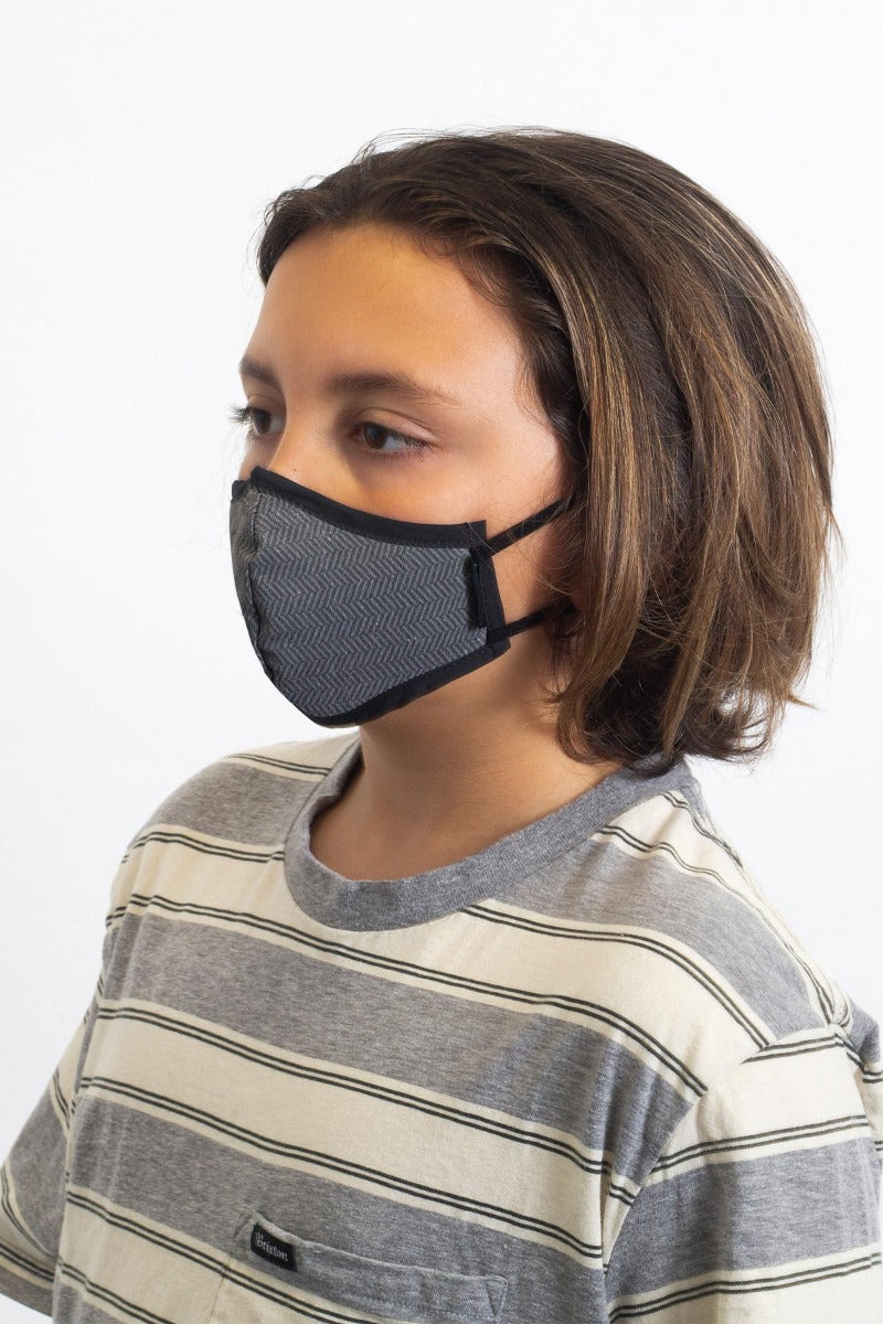 Mascarilla Brixton Youth Antimicrobial Unisex Negras | 59WOYSBGU