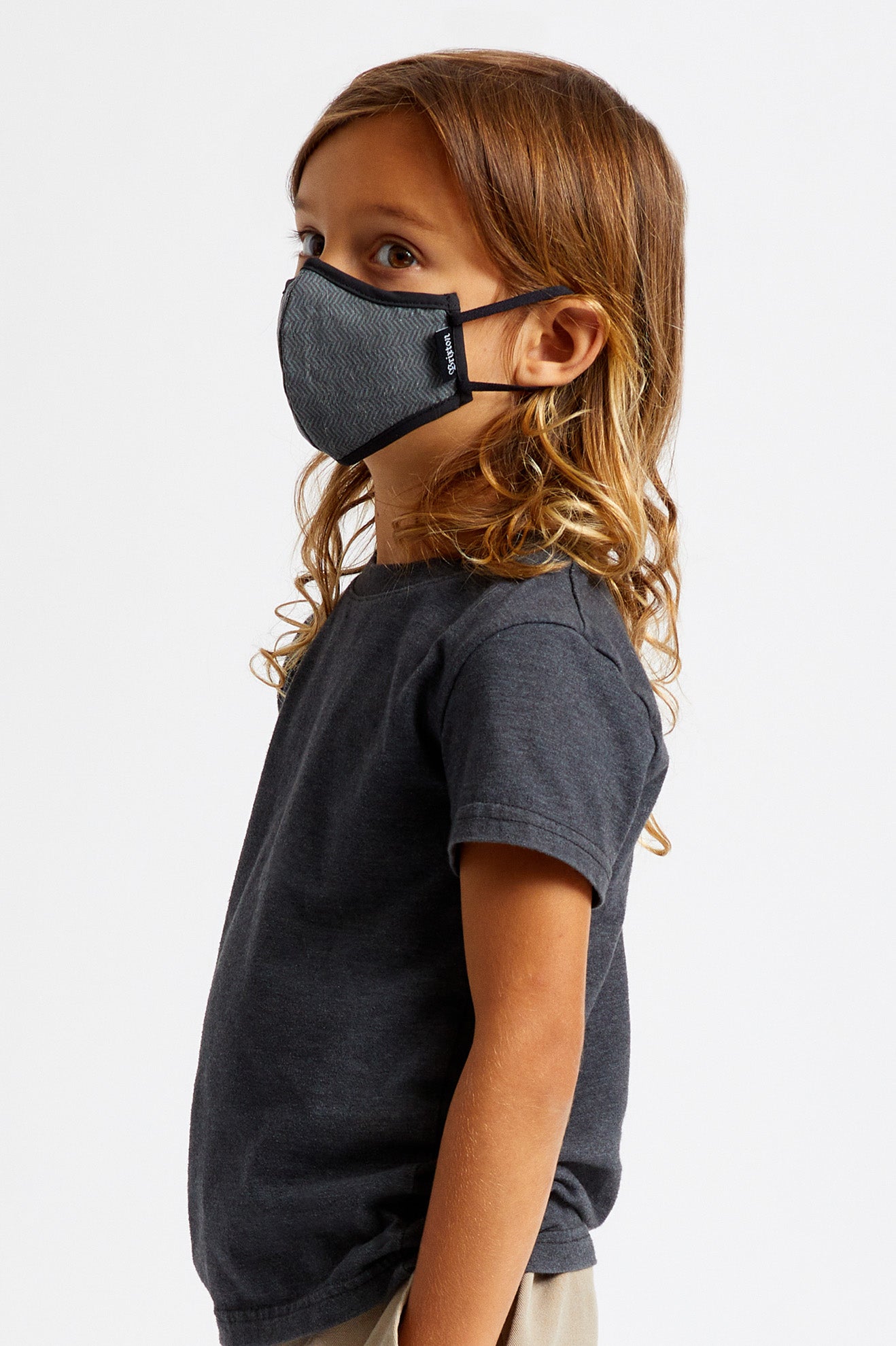 Mascarilla Brixton Youth Antimicrobial Unisex Negras | 59WOYSBGU