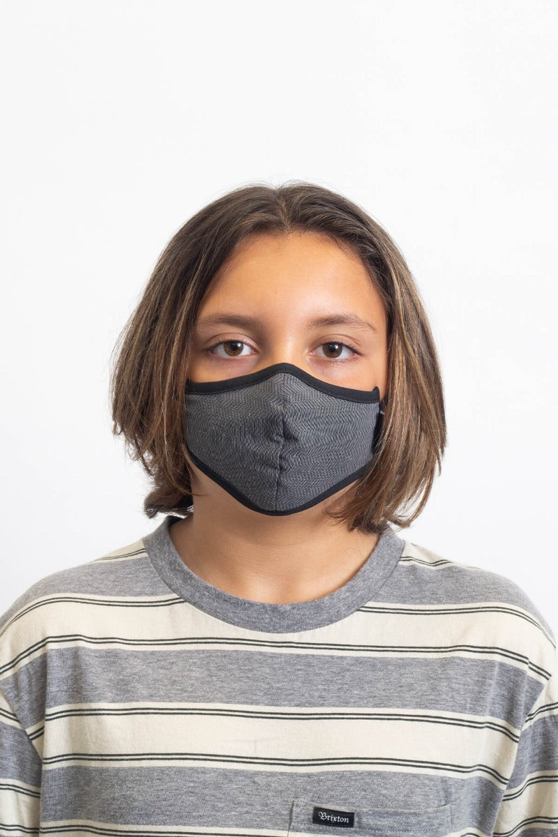 Mascarilla Brixton Youth Antimicrobial Unisex Negras | 59WOYSBGU