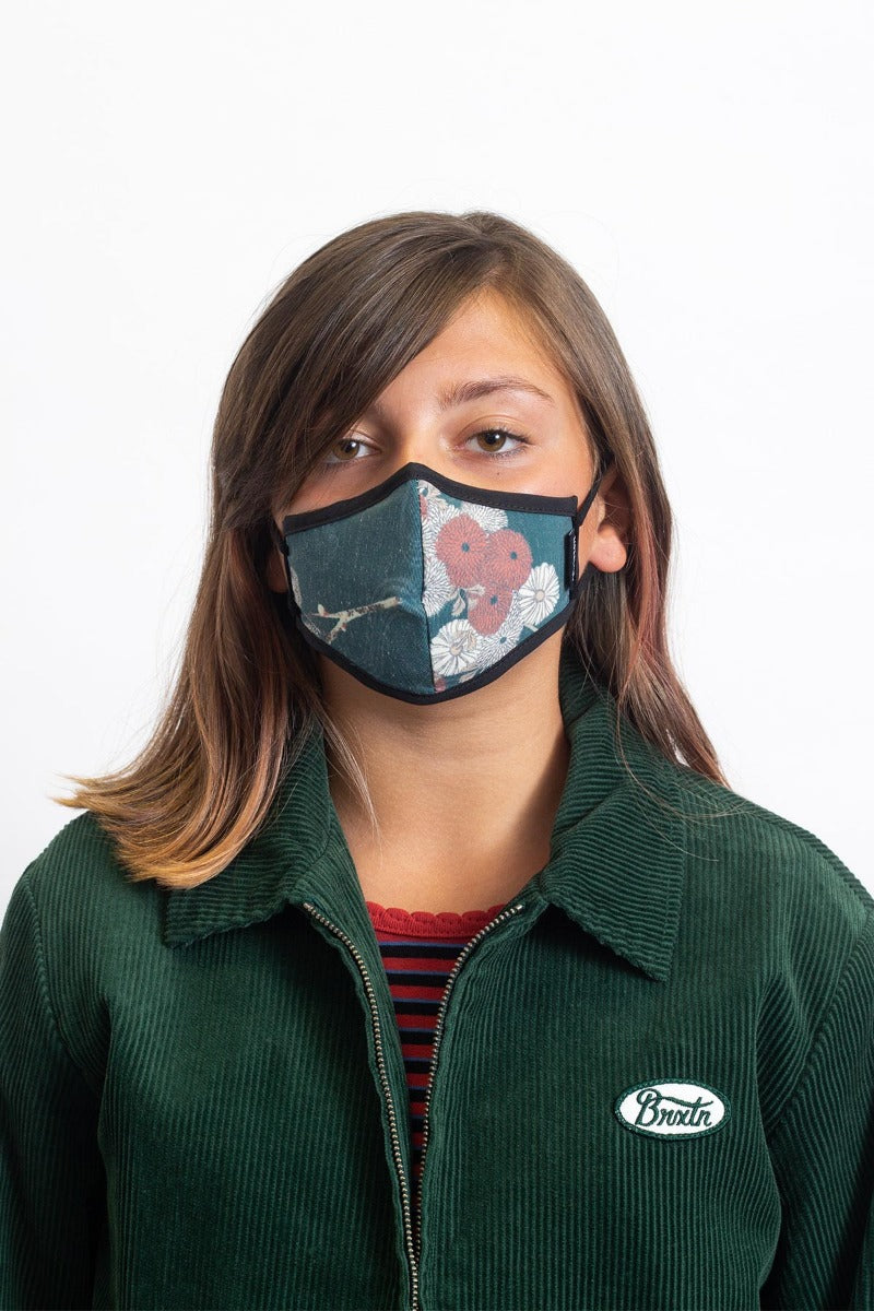 Mascarilla Brixton Youth Antimicrobial Unisex Verde | 94FUDZMWG