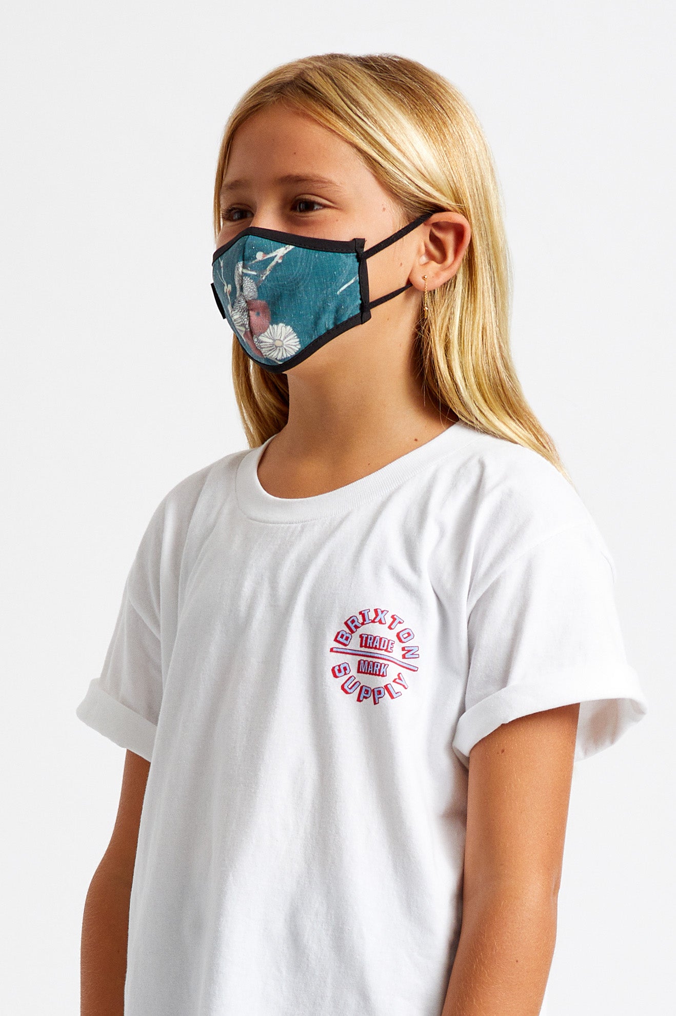 Mascarilla Brixton Youth Antimicrobial Unisex Verde | 94FUDZMWG