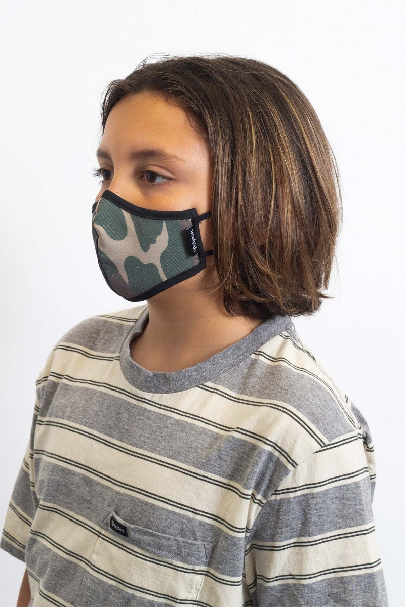 Mascarilla Brixton Youth Antimicrobial Unisex Camuflaje | 98OTHCRKS