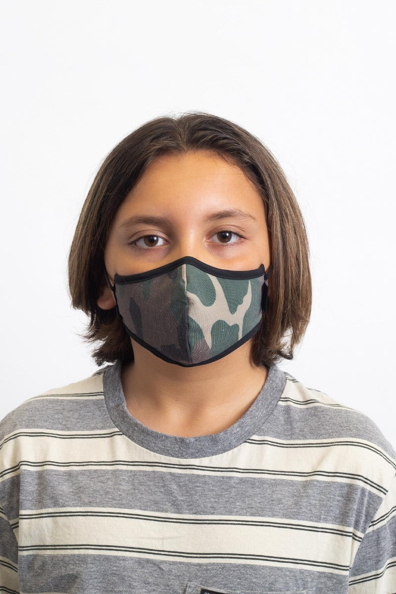 Mascarilla Brixton Youth Antimicrobial Unisex Camuflaje | 98OTHCRKS