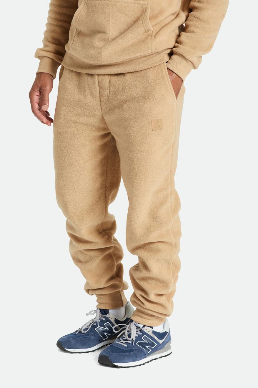 Pantalones Brixton Blanket Fleece Jogger Hombre Beige | 23DABGCJX