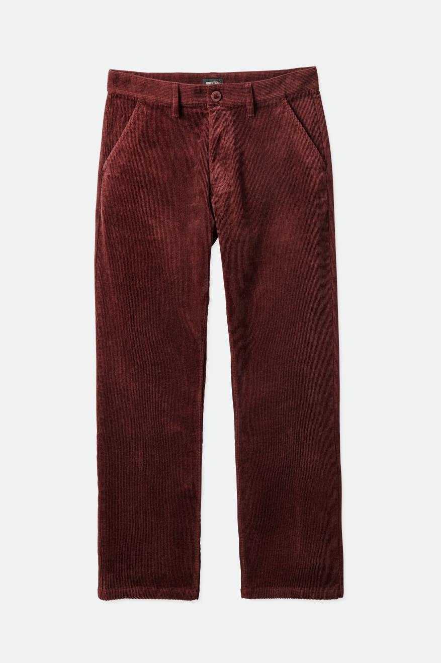 Pantalones Brixton Choice Chino Regular Hombre Rojas | 42RAYKMIN