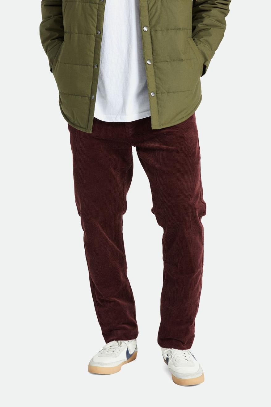 Pantalones Brixton Choice Chino Regular Hombre Rojas | 42RAYKMIN