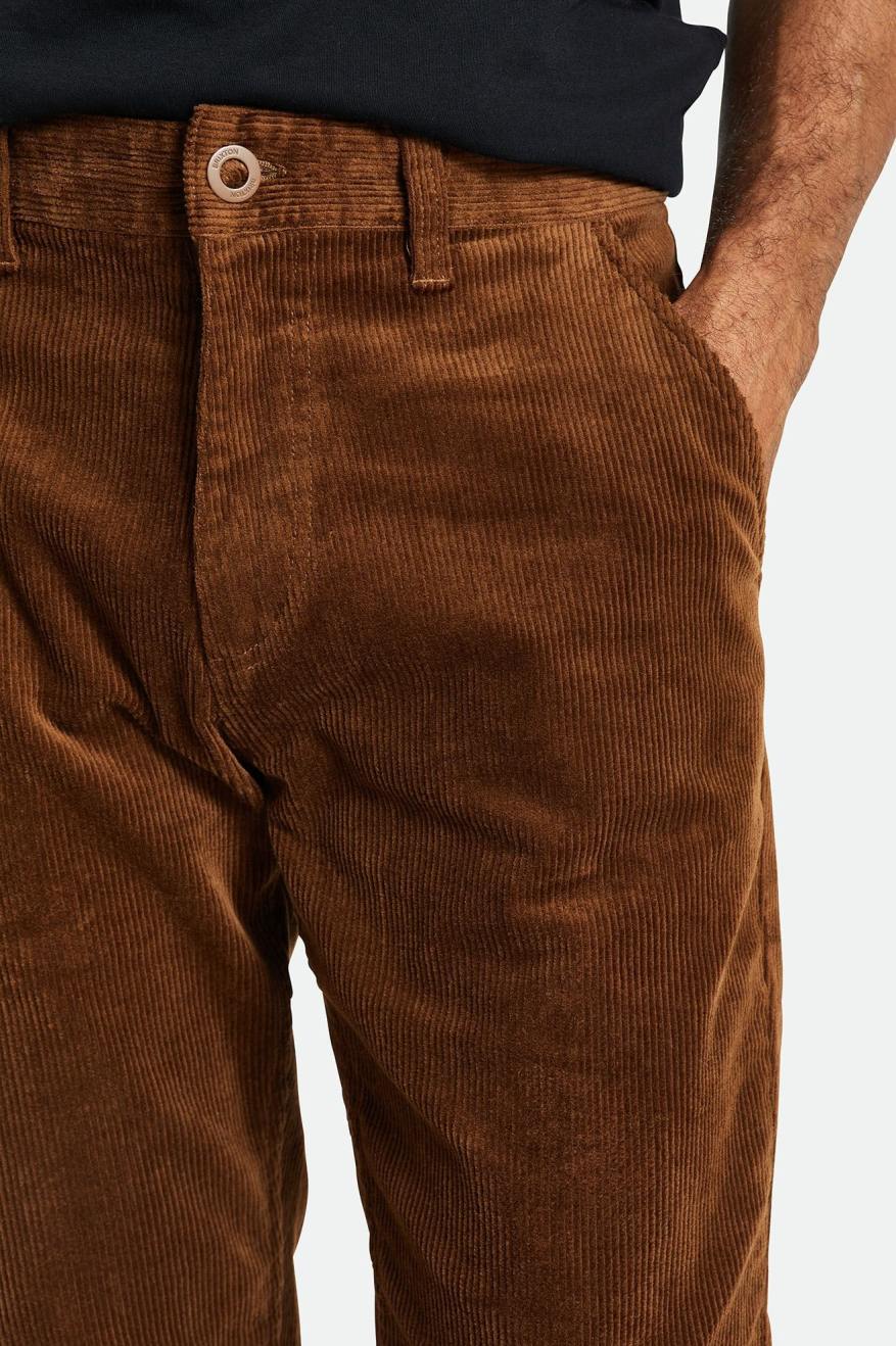 Pantalones Brixton Choice Chino Regular Hombre Marrones | 96CQGXLYI