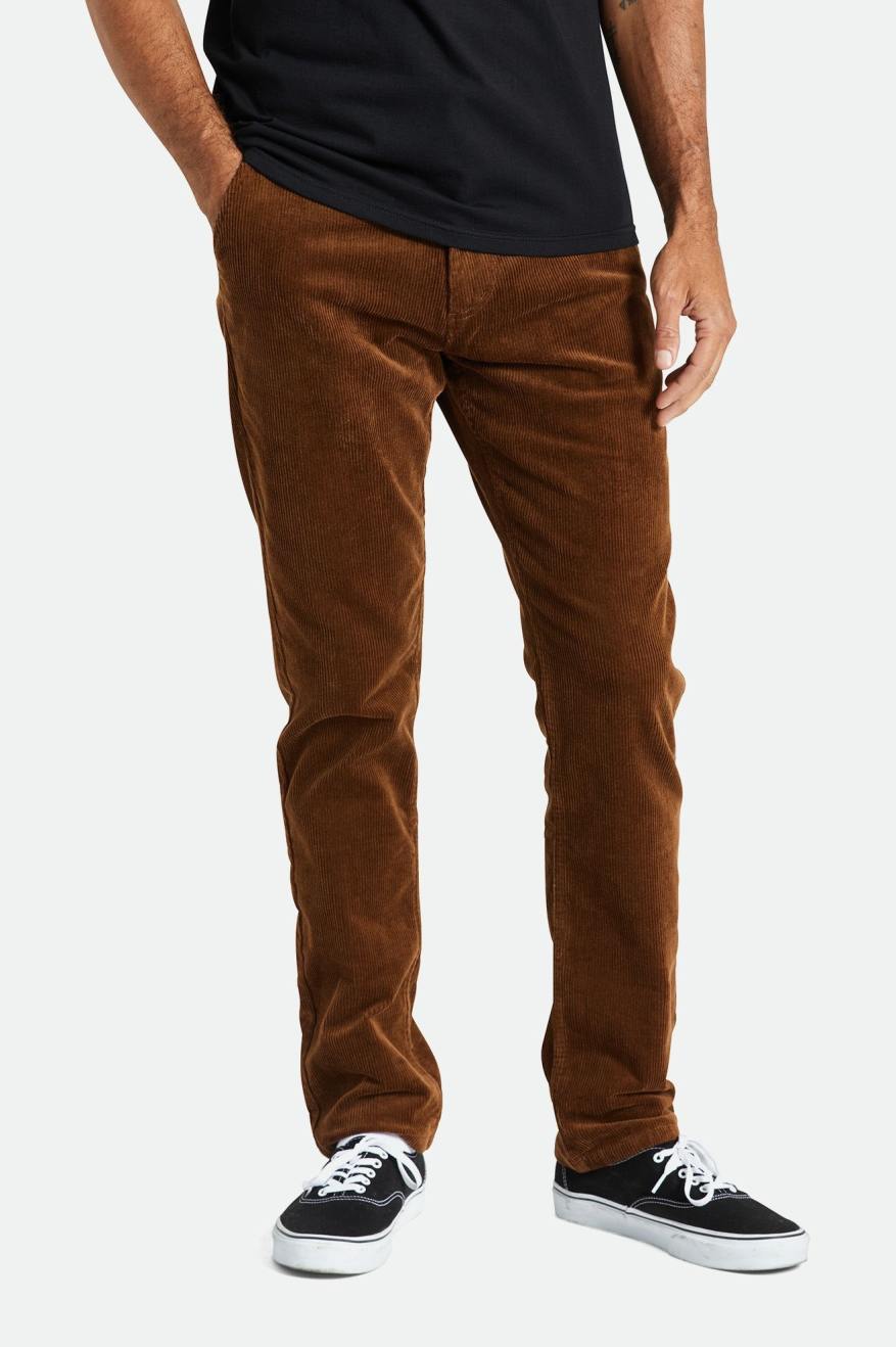 Pantalones Brixton Choice Chino Regular Hombre Marrones | 96CQGXLYI