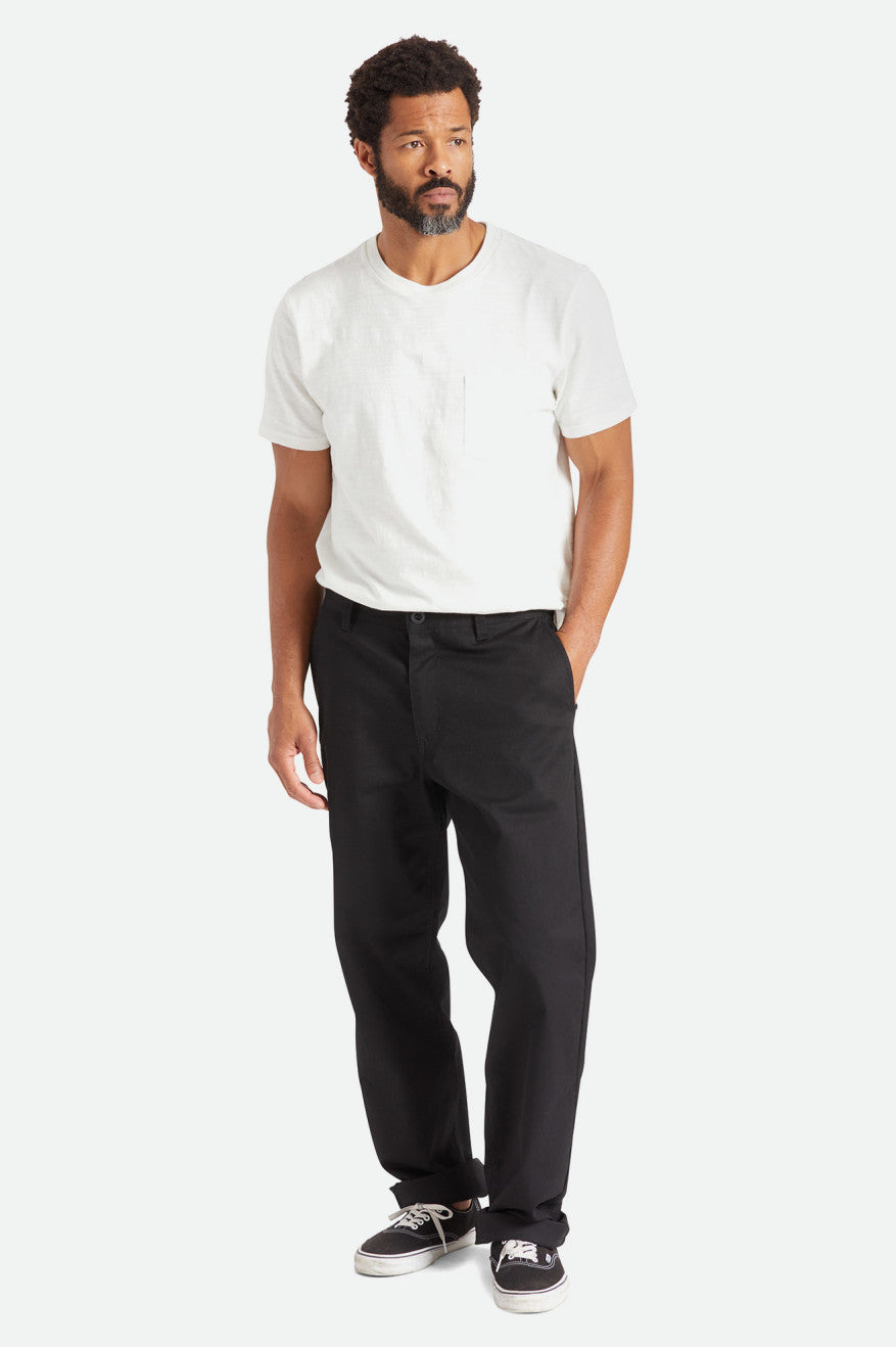 Pantalones Brixton Choice Chino Relaxed Hombre Negras | 79GUVHJYN