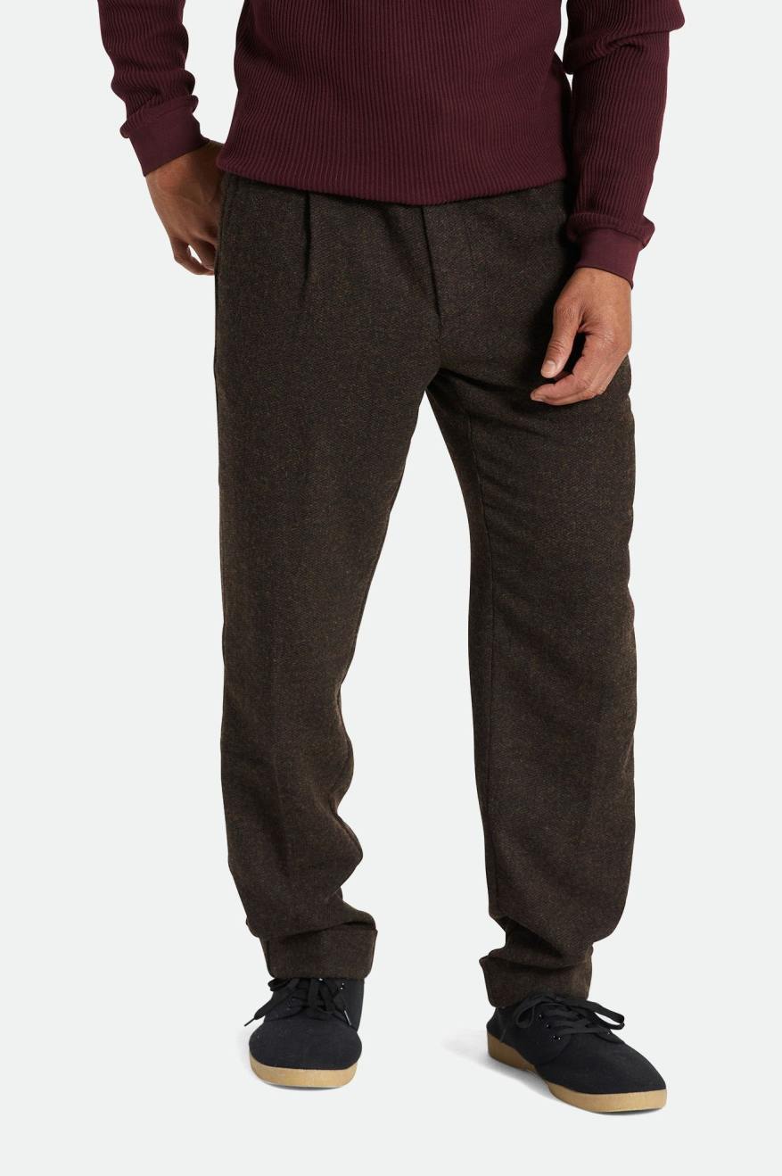 Pantalones Brixton Regent Reserve Trouser Hombre Marrones | 71OIESZBQ