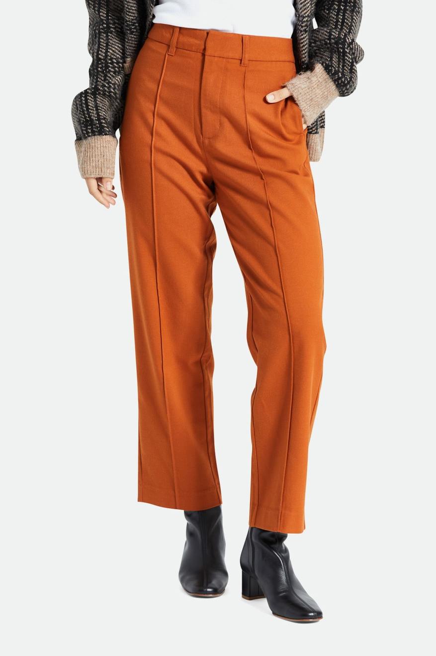 Pantalones Brixton Retro Trouser Mujer Naranjas | 94CMGLVUR