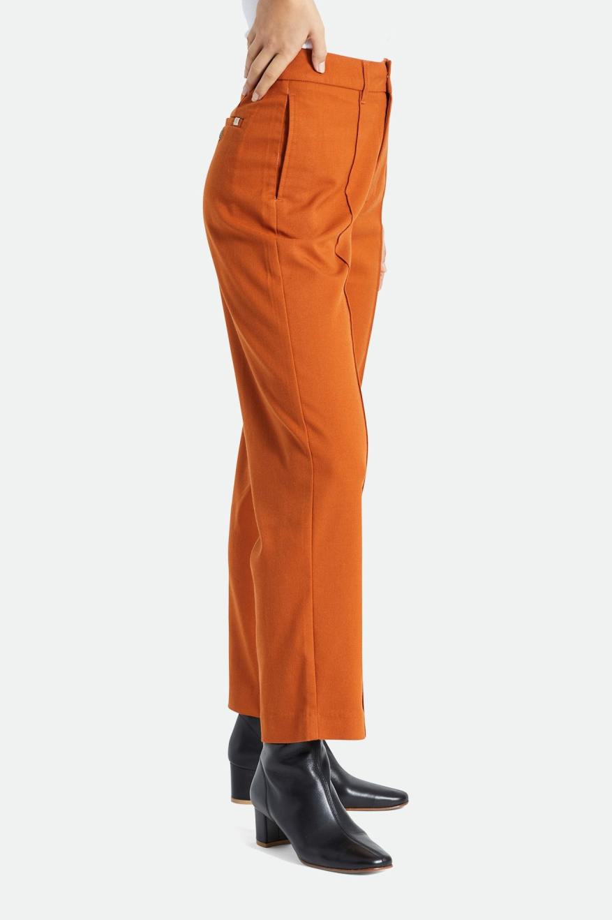 Pantalones Brixton Retro Trouser Mujer Naranjas | 94CMGLVUR