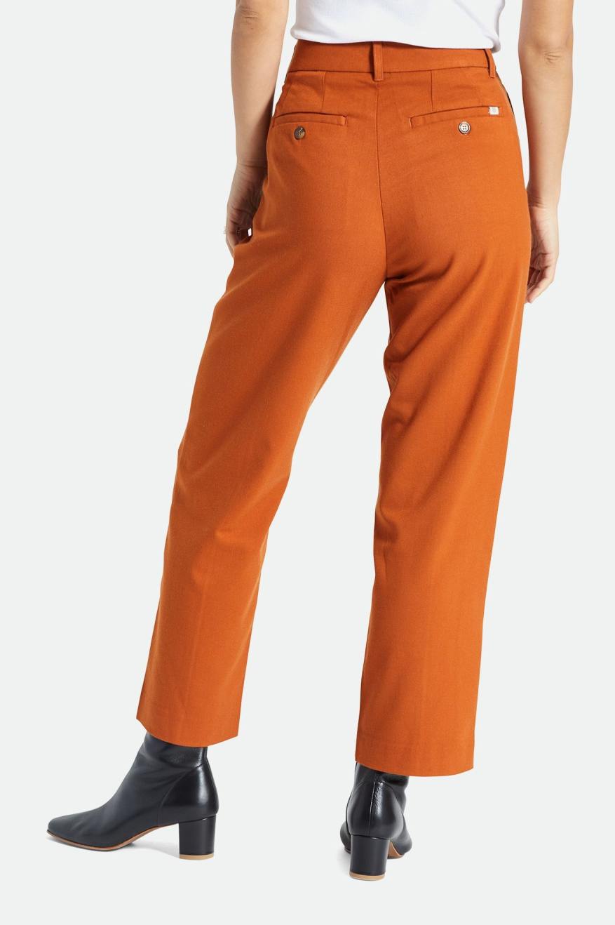 Pantalones Brixton Retro Trouser Mujer Naranjas | 94CMGLVUR