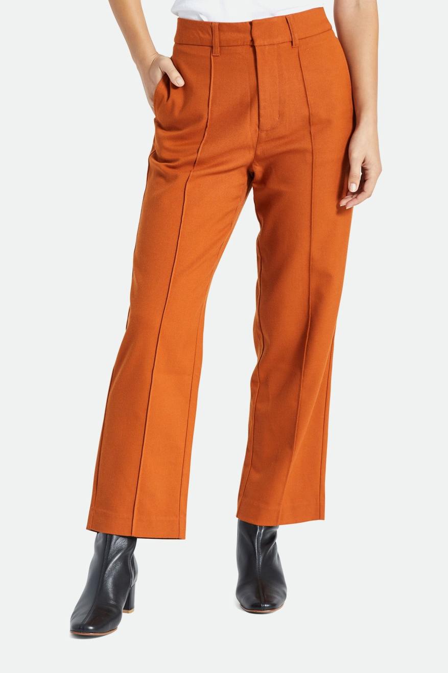 Pantalones Brixton Retro Trouser Mujer Naranjas | 94CMGLVUR