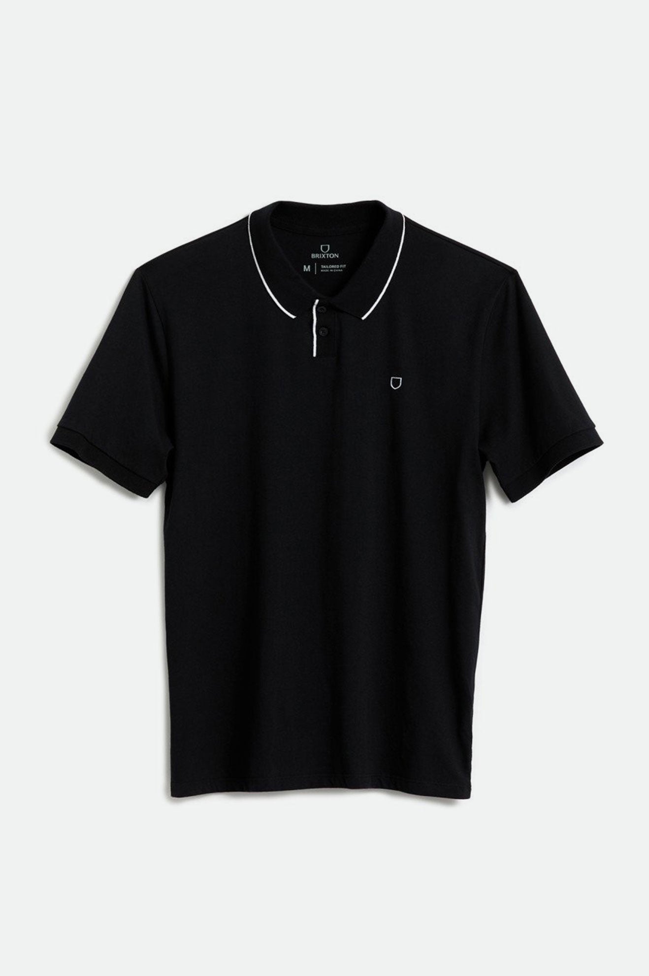 Prendas De Punto Brixton Proper S/S Polo Hombre Negras | 32MTNEQPD