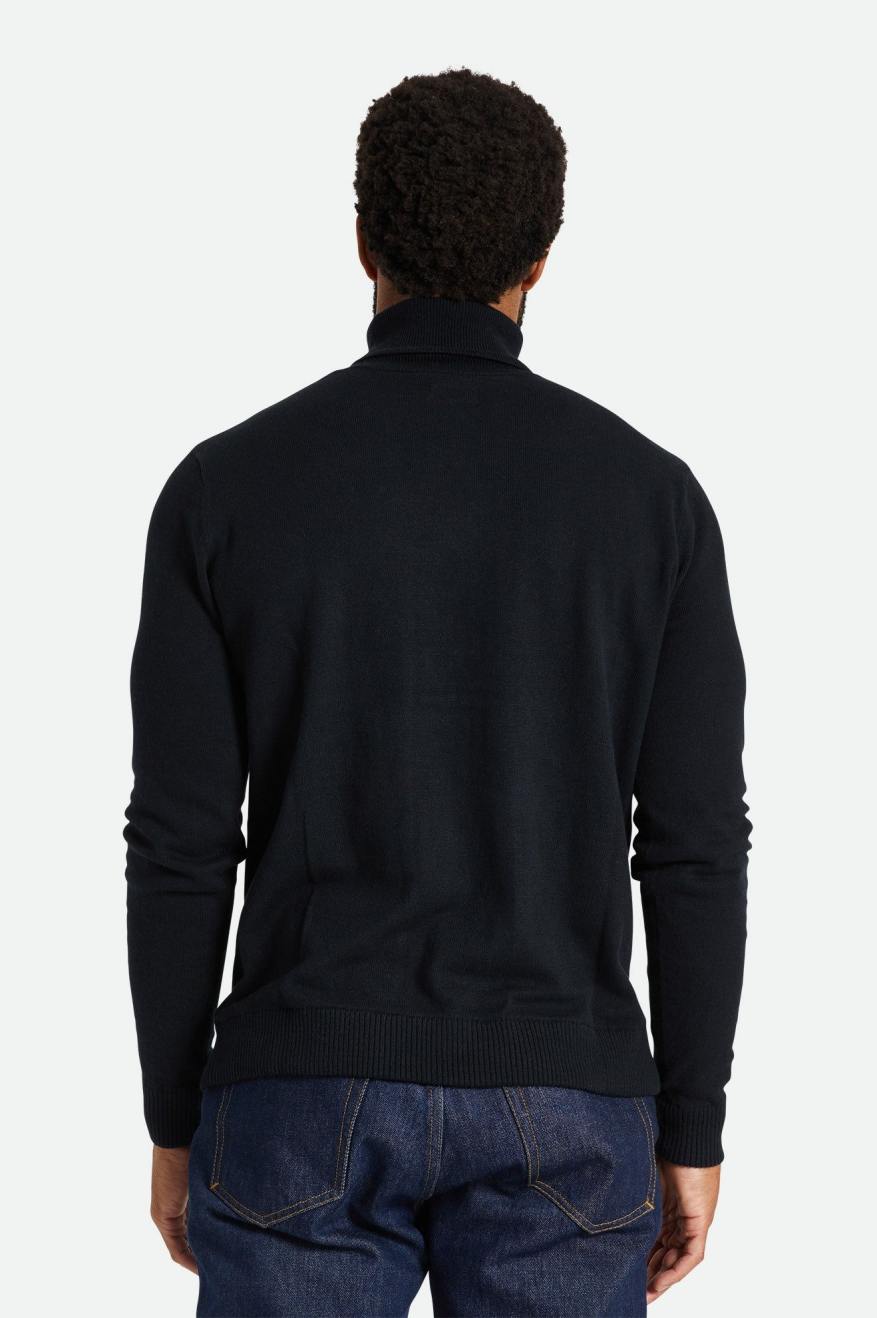 Prendas De Punto Brixton Reserve Cashmere L/S Turtleneck Hombre Negras | 17FKSHLPE