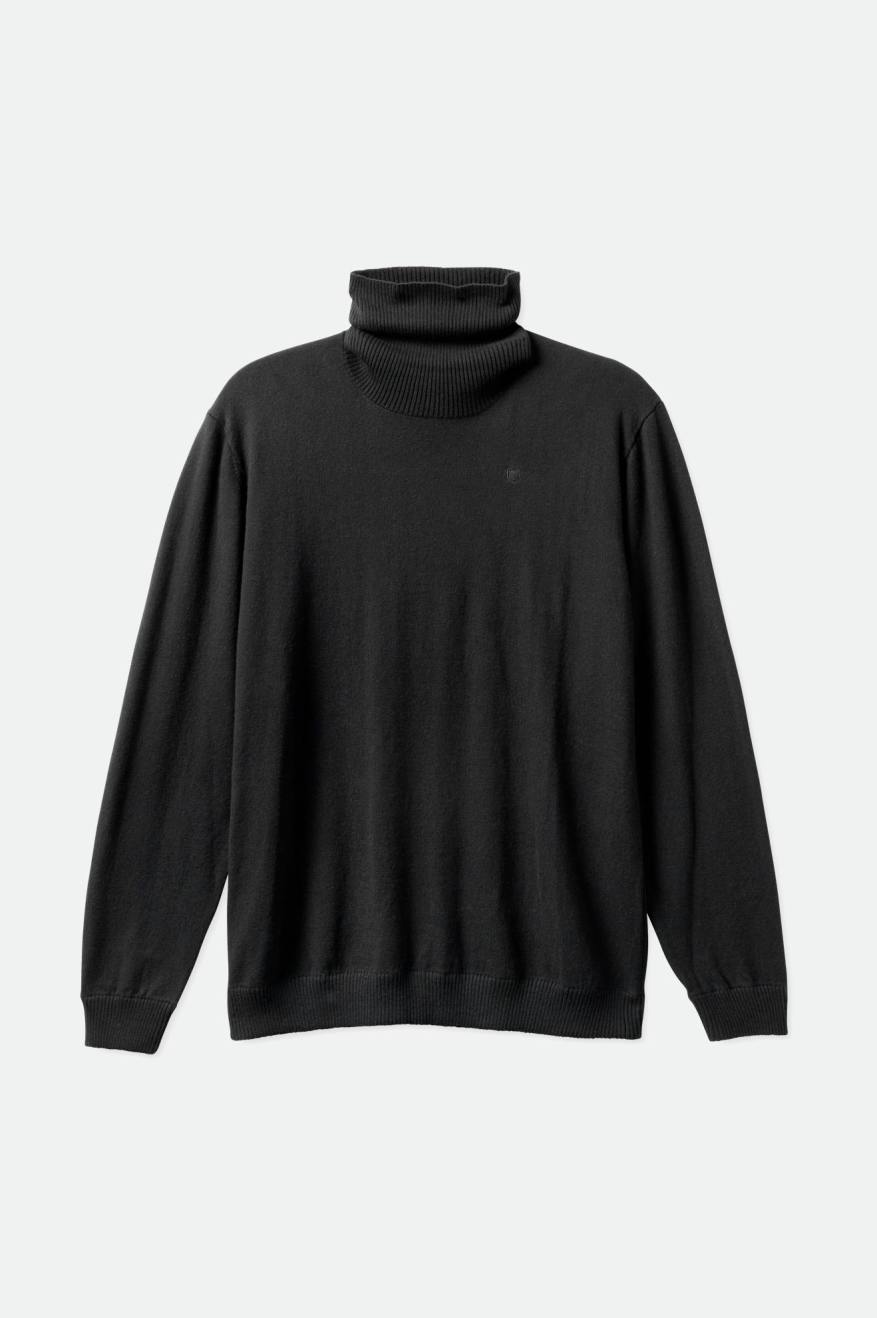 Prendas De Punto Brixton Reserve Cashmere L/S Turtleneck Hombre Negras | 17FKSHLPE