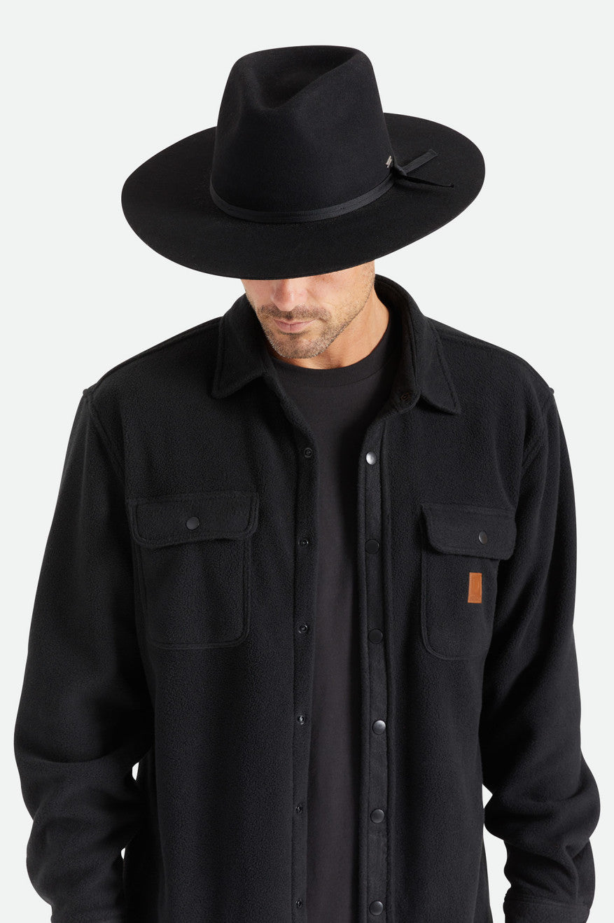 Sombreros Brixton Cohen Cowboy Hat Mujer Negras | 10QGMSPXD