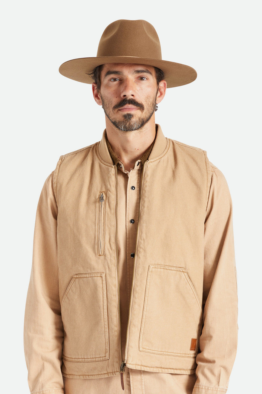 Sombreros Brixton Cohen Cowboy Hombre Beige | 19PESIQYA