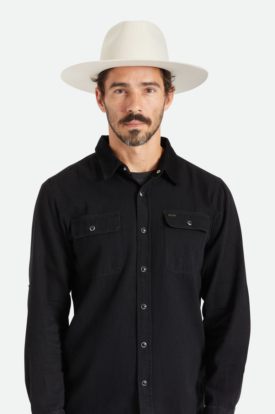 Sombreros Brixton Cohen Cowboy Hombre Blancas | 94TNICUYV