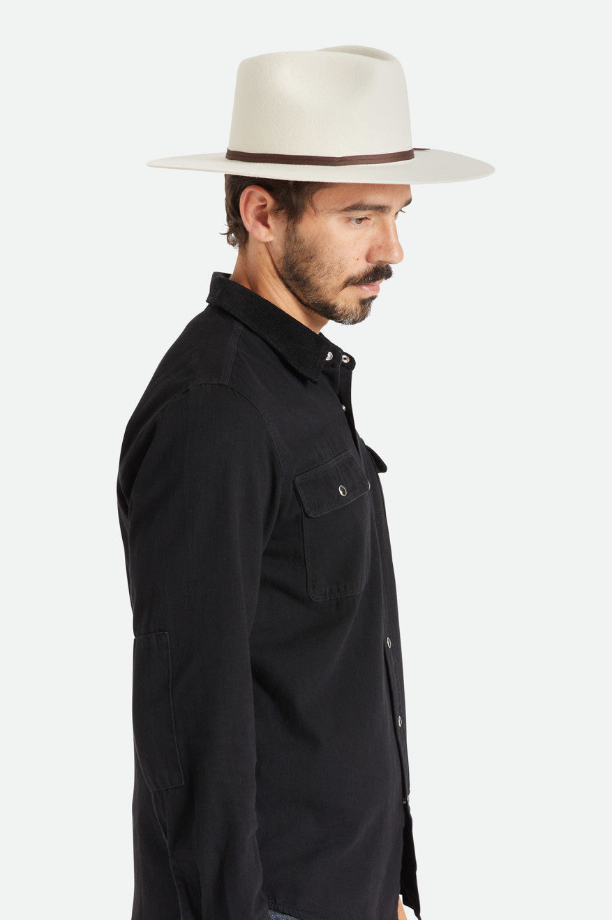 Sombreros Brixton Cohen Cowboy Hombre Blancas | 94TNICUYV