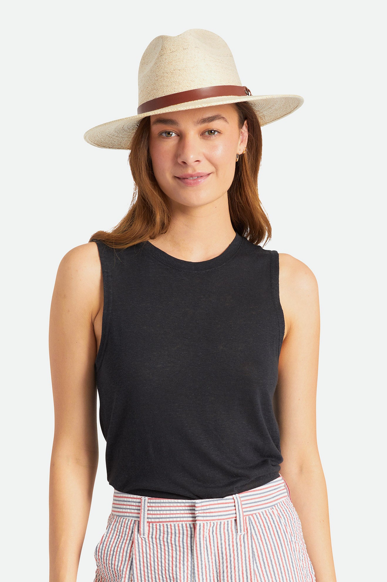 Sombreros Brixton Field Proper Straw Hat Mujer Beige | 78WTRYZNB