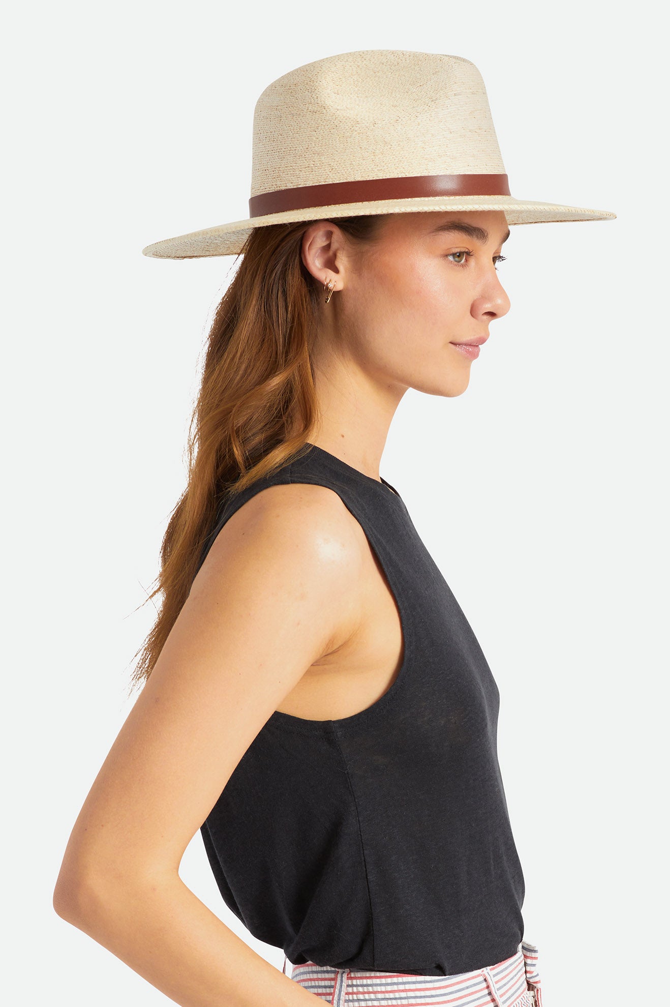 Sombreros Brixton Field Proper Straw Hat Mujer Beige | 78WTRYZNB