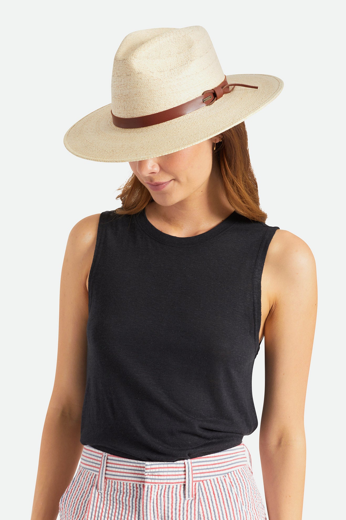 Sombreros Brixton Field Proper Straw Hat Mujer Beige | 78WTRYZNB